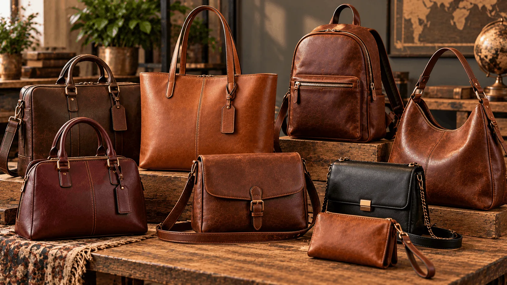 Leather Bags and Handbags